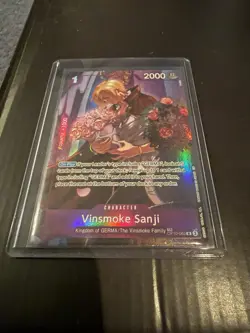 Bandai One Piece Card Game Vinsmoke Sanji Character Holo OP10-063 2000 Power - Image 1