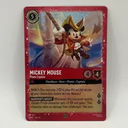 Disney Lorcana Promos Mickey Mouse Pirate Captain 18/P2 NM/NP - Image 1