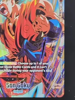 Son Goku FB02-119 SR Foil Battle Card 25000 Power Bandai Dragon Ball Super TCG - Image 5