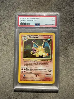 Pokemon Card Charizard Base Set 2 Holo Rare PSA 7 - Image 1