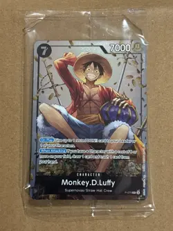 3x Monkey D Luffy (Tin Pack Set Vol. 2) (P-075) (Promotion Card) Unopened - Image 1