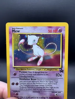 Pokemon TCG Mew Black Star Promo #9 Holo Card 1999 WOTC Vintage - Damaged - Image 3