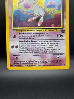 Pokemon TCG Mew Black Star Promo #9 Holo Card 1999 WOTC Vintage - Damaged - Image 4