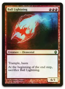 Ball Lightning #12 (Foil) (LP) Premium Deck Fire Lightning PD2 Magic MTG - Image 1