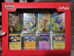 Pokemon 151 (4 Mini Tins + 4 Promo Cards Bundle Pack) Pokemon Sams Club - NEW - Image 1