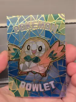 Pokemon Elf Eif Origin Collection STAINED GLASS ACRYLIC CASE HIT ~ Rowlet LP - Image 2