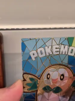 Pokemon Elf Eif Origin Collection STAINED GLASS ACRYLIC CASE HIT ~ Rowlet LP - Image 3