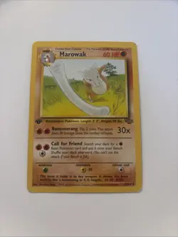 Pokemon TCG Marowak Jungle 39/64 Regular 1999-2000 Wizards Base Set Copyright - Image 1