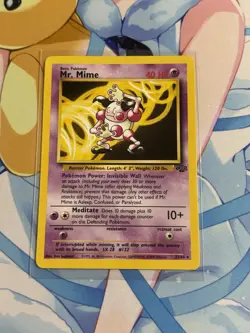 1999 Pokemon Jungle Set Mr. Mime Non-Halo Rare 22/64 NM - Image 1