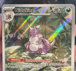 Pokemon TCG Nidoking Scarlet & Violet 151 Illustration Rare Card 174/165 - Image 2