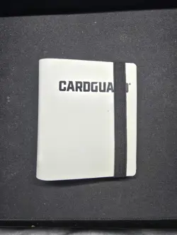Cardguard Mini Binder With Strap Holds 40 Cards - White - 1 Pocket Side Loading - Image 1