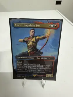 Kratos, Stoic Father Atreus, Impulsive Son Foil Secret Lair God Of War Norse MTG - Image 3
