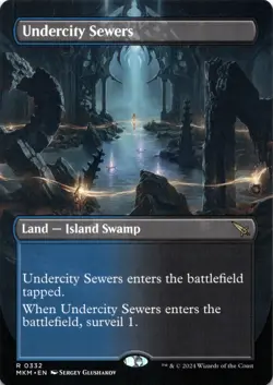 Undercity Sewers BORDERLESS Murders at Karlov Manor Magic MTG NM - Image 1