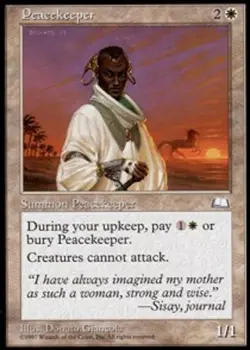 Peacekeeper LP, English MTG Weatherlight - Image 1