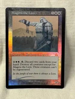Magic the Gathering – Mageta the Lion (Foil, Rare, Prophecy) #13 Excellent NP - Image 1