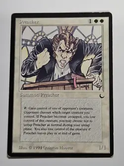 Preacher The Dark Regular MTG PreModern Rare Reserved List Magic The Gathering - Image 1