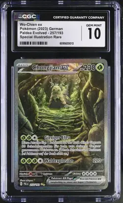 2023 Pokemon Paldea Evolved Wo-Chien Chongjian Ex #257 no PSA CGC 10 - Image 1