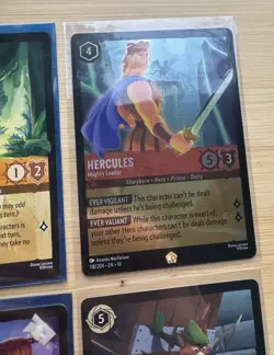 9 Legendary Disney Lorcana Cards, Whispers In The Well, Fabled, Hades. 2 Holos - Image 2