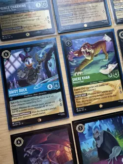 9 Legendary Disney Lorcana Cards, Whispers In The Well, Fabled, Hades. 2 Holos - Image 3