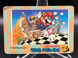 Koopa Troopa & Mario Mario bros 3 Card 1988 Nintendo Japan Japanese vintage - Image 2