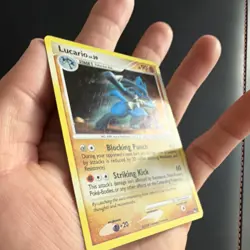 Pokemon Lucario Holo Rare Pop Series 8 002/017 90HP TCG Card 2008 - Image 3