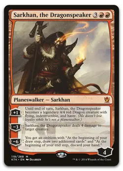 Sarkhan, the Dragonspeaker #119 (NM) Khans of Tarkir KTK Magic MTG - Image 1