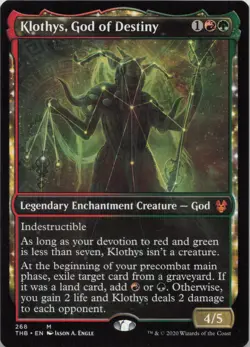Klothys, God of Destiny (Showcase) M Theros Beyond Death 268 - LP MTG - Image 1