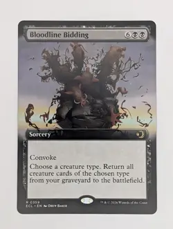 (Normal) Bloodline Bidding (Extended Art) (359) Lorwyn Eclipsed Mtg NM - Image 1