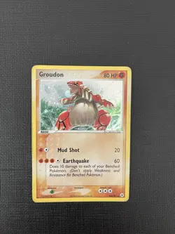 Pokemon Groudon #102/101 MP Secret Rare EX Hidden Legends 2004 English - Image 3