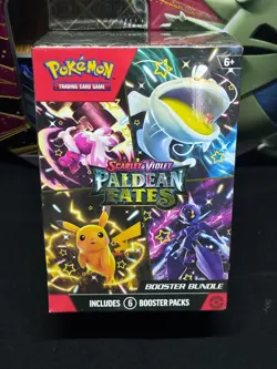 Pokemon Scarlet & Violet Paldean Fates - Booster Bundle Factory Sealed-6 Packs - Image 1