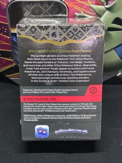 Pokemon Scarlet & Violet Paldean Fates - Booster Bundle Factory Sealed-6 Packs - Image 2
