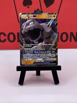 Onix GX 36/68 Hidden Fates Pokemon TCG Full Art Holo Rare 2019 NM - Image 2