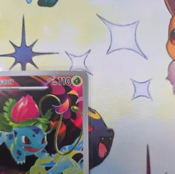 Ivysaur Illustration Rare 134/132 Near Mint Mega Evolution Pokemon TCG English - Image 3