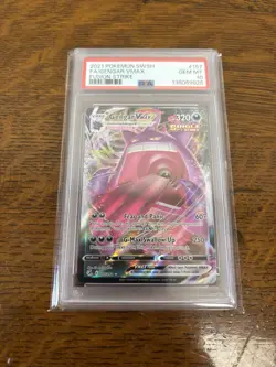 2021 Pokemon Gengar VMAX 157/264 Swsh08: Fusion Strike Holo PSA 10 GEM MINT - Image 1