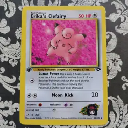 Pokemon Ericka's Clefairy 1st Edition Gym Challenge 40/132 Vintge - Image 1