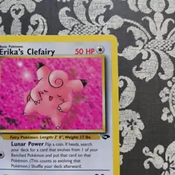 Pokemon Ericka's Clefairy 1st Edition Gym Challenge 40/132 Vintge - Image 3