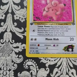 Pokemon Ericka's Clefairy 1st Edition Gym Challenge 40/132 Vintge - Image 5