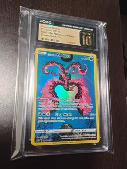 CGC 10 PRISTINE Galarian Moltres #SWSH284 2023 Pokemon Black Star Promo Holo - Image 1