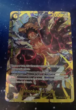 Monkey.D.Luffy • OP10-118 Secret Rare Royal Blood Holo Foil One Piece TCG NM - Image 1