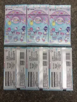 6x pack STAR KABAO Sanrio trading cards, Official kuromi, hello kitty, my melody - Image 2