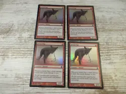 4x FOIL Jackal Pup - Fire & Lightning Deck - NM - English - OOP MTG - Image 1