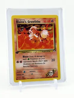 Pokemon TCG Blaine's Growlithe Gym Heroes 62/132 Regular 1st Edition Common - Image 1