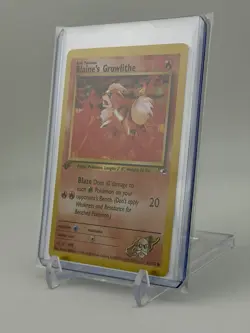 Pokemon TCG Blaine's Growlithe Gym Heroes 62/132 Regular 1st Edition Common - Image 2