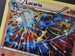 SWIRL Lucario XY140 X&Y Black Star Promos Cosmos Holo Pokemon Trading CG 2016 NM - Image 3