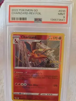 Charizard-Reverse Foil - 2022 Pokemon Go- #010 - PSA MINT 9 - Image 1