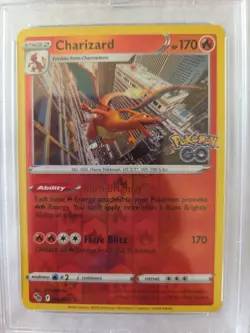 Charizard-Reverse Foil - 2022 Pokemon Go- #010 - PSA MINT 9 - Image 2