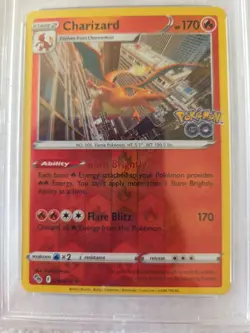 Charizard-Reverse Foil - 2022 Pokemon Go- #010 - PSA MINT 9 - Image 5