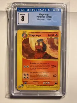 2003 Pokemon e-Card Series - Skyridge Normal Magcargo #17 CGC 8 NM- Mint Wow - Image 2