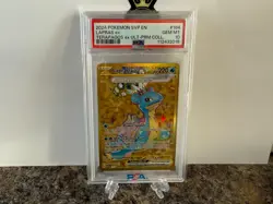 Lapras PSA 10 Gem Mint 2024 Pokemon Terapagos ex Ultra Premium Collection - Image 1
