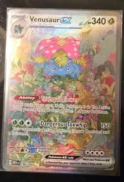 Pokemon TCG Venusaur EX Holo Ultra Rare Card Scarlet Violet-151 NM/M Condition - Image 3